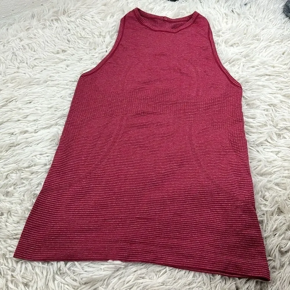 Lululemon Run: Swiftly Tech Tank Tonka Stripe Heathered Bumble Berry